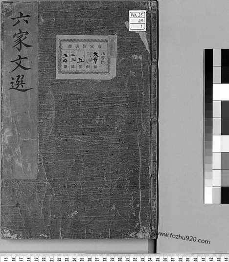 存本┃[pdf]（六家文选）卷01至20_总六十卷_南北朝_萧统编_明嘉靖二十八年吴郡袁氏嘉趣堂覆刊宋广都斐氏本_六家文选.pdf